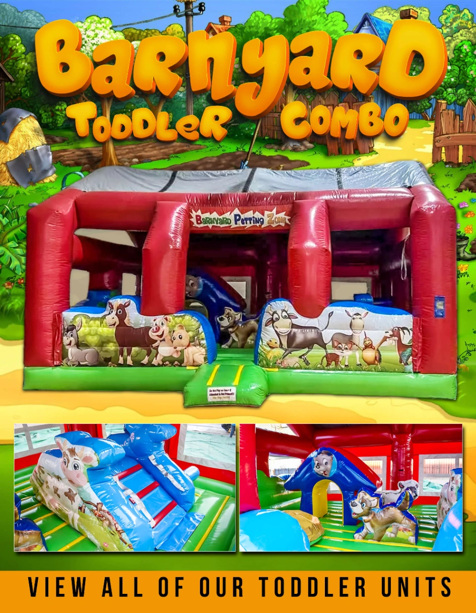 42 Jump Guy Party Rentals Barn Yard Toddler Bounce House Rentals 1