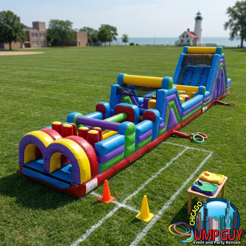 Image of 70ft. Long Dual Lane Obstacle Course