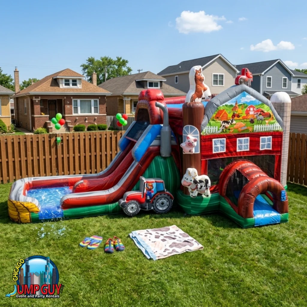 Image of barnyard-farm-bounce-slide-combo-wet-featured-Evanstone-il-1024x1024