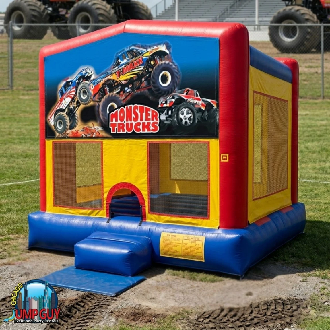 Image of monster-truck-bounce-house-rental-Evanstone-il